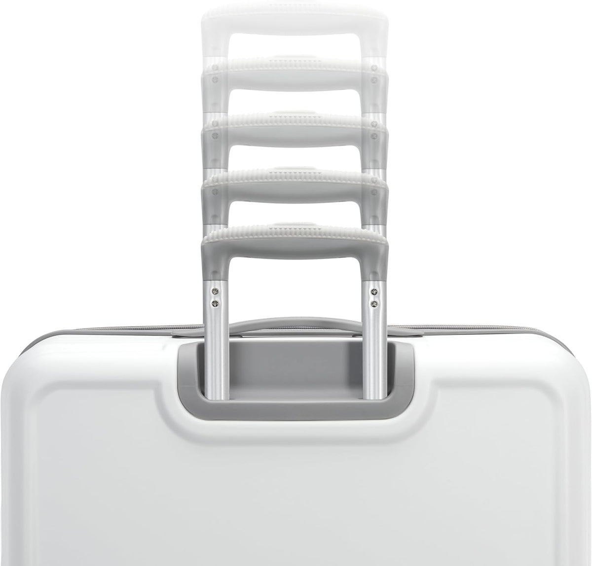 Fathead Underseater Carry-On Luggage - Airline Approved - Customize with Favorite Sports or Character Decal - Durable ABS Hardshell - RightHeight™ Adjustable Handle - White