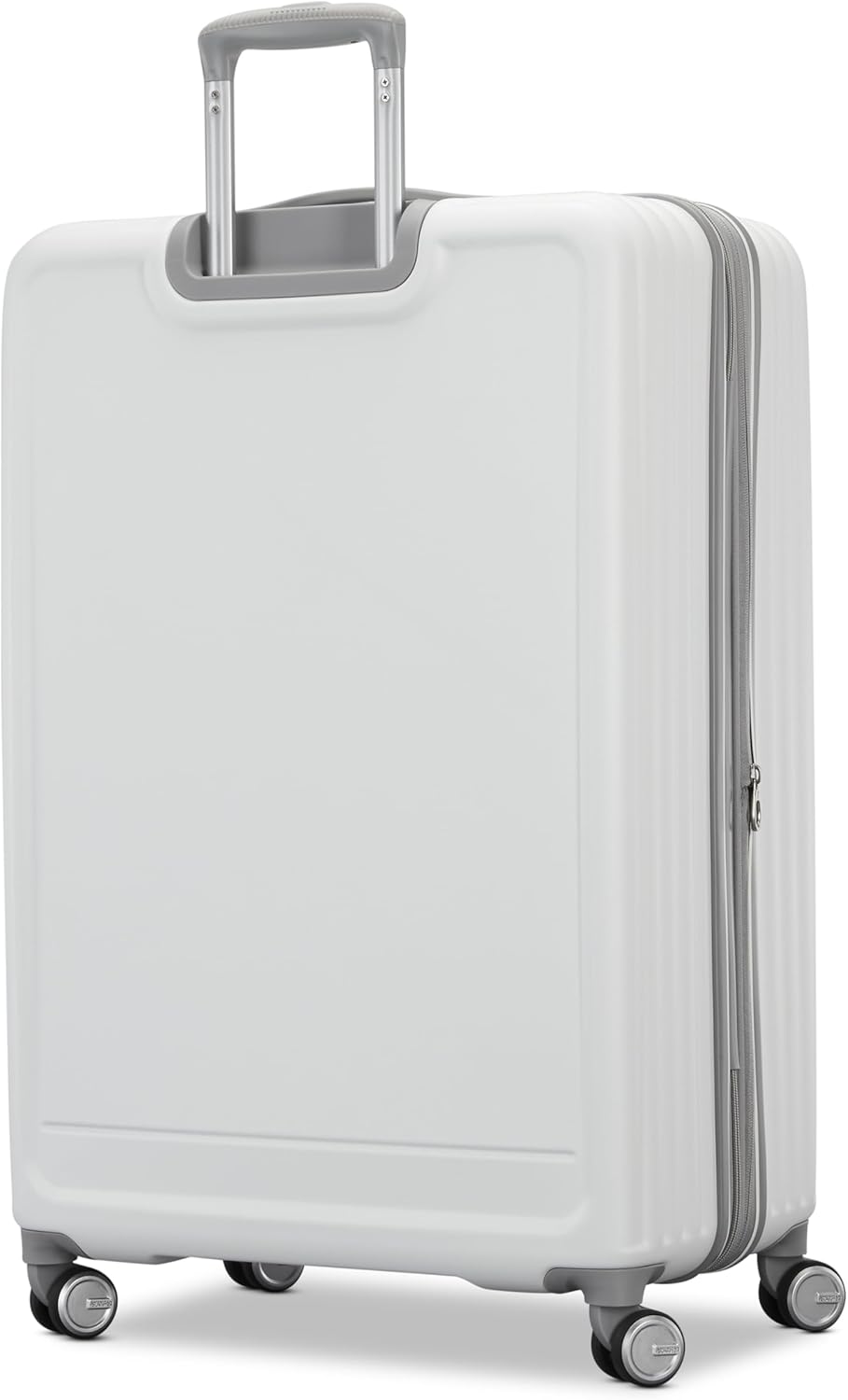 Fathead Underseater Carry-On Luggage - Airline Approved - Customize with Favorite Sports or Character Decal - Durable ABS Hardshell - RightHeight™ Adjustable Handle - White