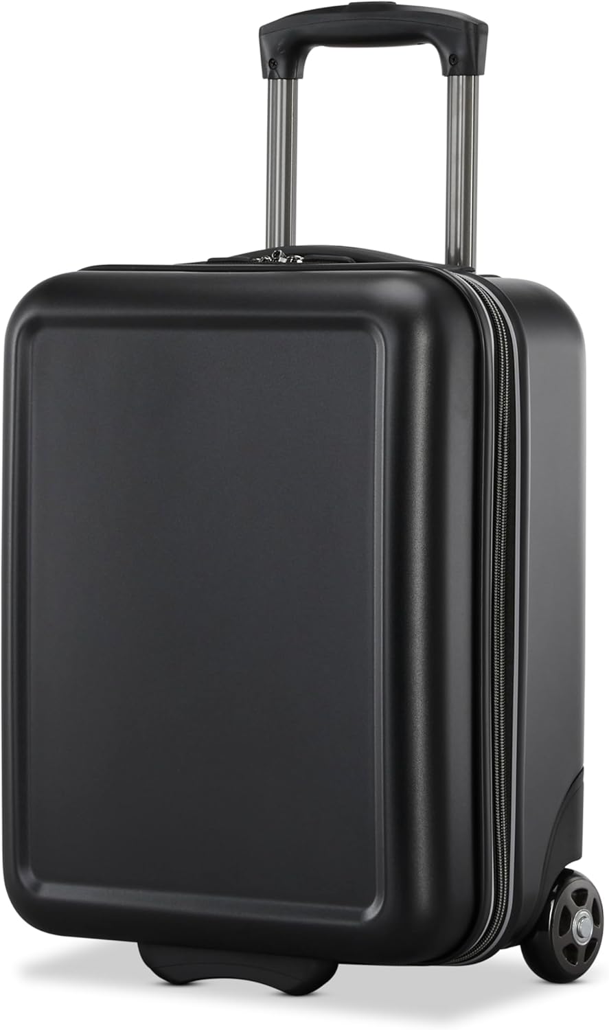 Fathead Underseater Carry-On Luggage - Airline Approved - Customize with Favorite Sports or Character Decal - Durable ABS Hardshell - RightHeight™ Adjustable Handle - White
