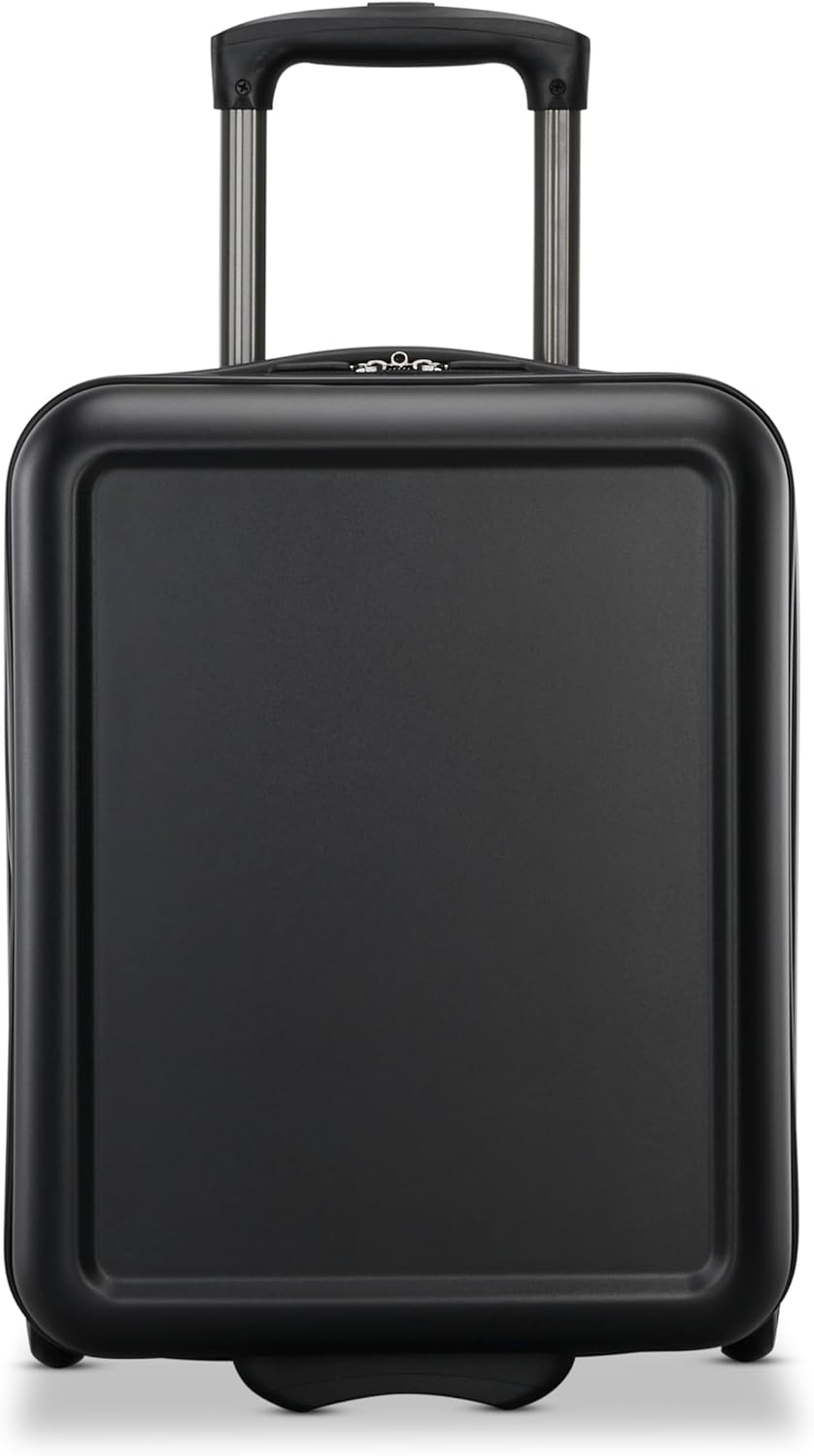 Fathead Underseater Carry-On Luggage - Airline Approved - Customize with Favorite Sports or Character Decal - Durable ABS Hardshell - RightHeight™ Adjustable Handle - White