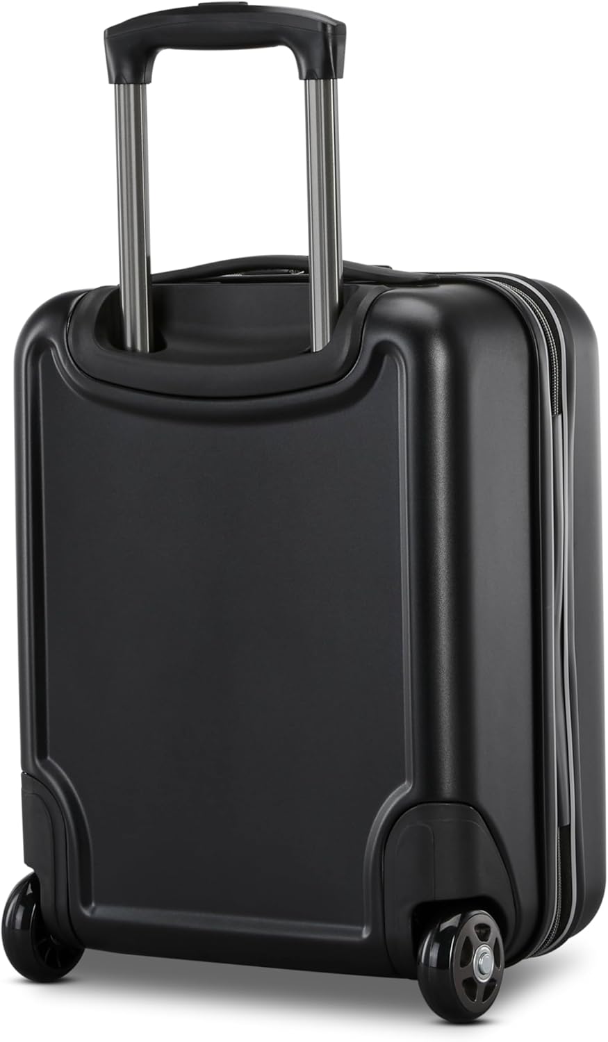 Fathead Underseater Carry-On Luggage - Airline Approved - Customize with Favorite Sports or Character Decal - Durable ABS Hardshell - RightHeight™ Adjustable Handle - White