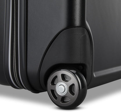 Fathead Underseater Carry-On Luggage - Airline Approved - Customize with Favorite Sports or Character Decal - Durable ABS Hardshell - RightHeight™ Adjustable Handle - White