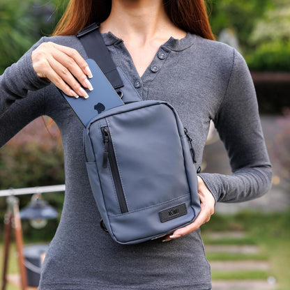 Travel Neck Phone Holster Pouch for 17 16 15 Pro Max 26 S25 | for 4.5-6.7" smartphones, adjustable crossbody strap, Card slot & zipper pocket, shock padding, water-resistant Oxford