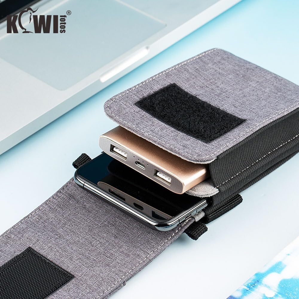 Travel Neck Phone Holster Pouch for 17 16 15 Pro Max 26 S25 | for 4.5-6.7" smartphones, adjustable crossbody strap, Card slot & zipper pocket, shock padding, water-resistant Oxford