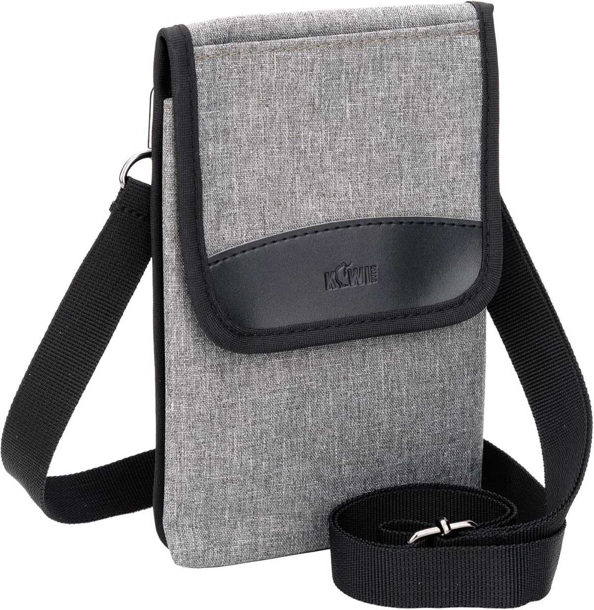 Travel Neck Phone Holster Pouch for 17 16 15 Pro Max 26 S25 | for 4.5-6.7" smartphones, adjustable crossbody strap, Card slot & zipper pocket, shock padding, water-resistant Oxford