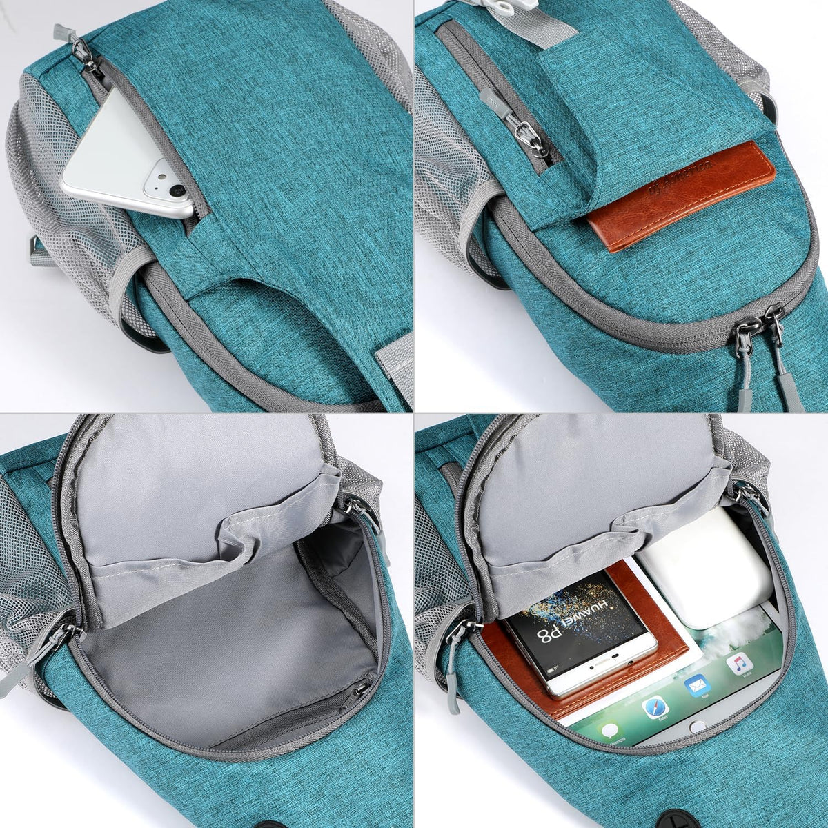 Crossbody Sling Backpack Sling Bag for Men Women, Travel Hiking Chest Bag Daypack, Small over the Shoulder Backpack