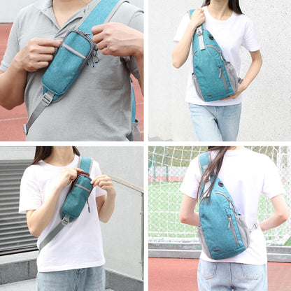 Crossbody Sling Backpack Sling Bag for Men Women, Travel Hiking Chest Bag Daypack, Small over the Shoulder Backpack