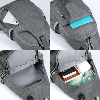 Crossbody Sling Backpack Sling Bag for Men Women, Travel Hiking Chest Bag Daypack, Small over the Shoulder Backpack