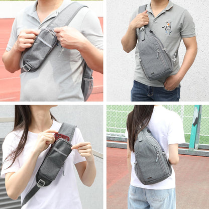Crossbody Sling Backpack Sling Bag for Men Women, Travel Hiking Chest Bag Daypack, Small over the Shoulder Backpack