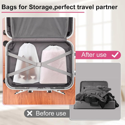 18 Pack Shoe Bags - 11.8in x 15.7in, Storage Bags for Packing, Travel Essentials for Men and Women