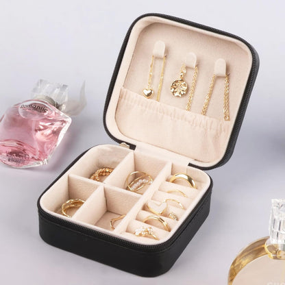 Travel Jewelry Case for Women Girls, Jewelry Box Organizer,6.3x4.3In,Pink