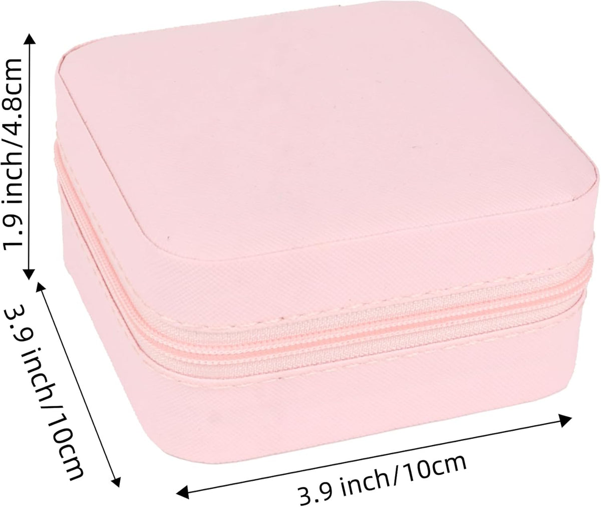 Travel Jewelry Case for Women Girls, Jewelry Box Organizer,6.3x4.3In,Pink