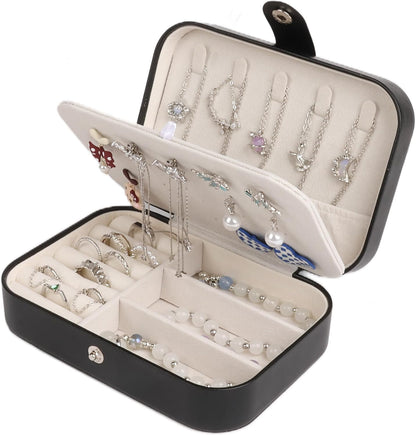 Travel Jewelry Case for Women Girls, Jewelry Box Organizer,6.3x4.3In,Pink