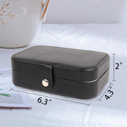 Travel Jewelry Case for Women Girls, Jewelry Box Organizer,6.3x4.3In,Pink