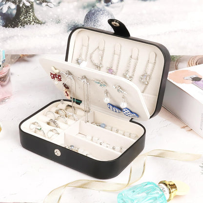 Travel Jewelry Case for Women Girls, Jewelry Box Organizer,6.3x4.3In,Pink