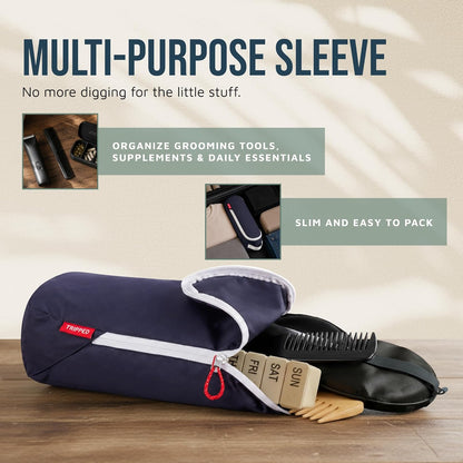 Toiletry Bag Kit 3 Piece Set: Hanging Travel Toiletry Bag + 311 TSA Cosmetic Liquid Bag + Accessory Organizer Pouch