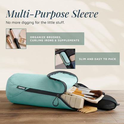 Toiletry Bag Kit 3 Piece Set: Hanging Travel Toiletry Bag + 311 TSA Cosmetic Liquid Bag + Accessory Organizer Pouch