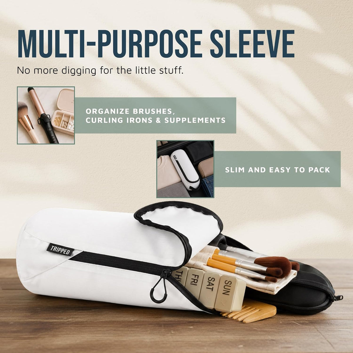 Toiletry Bag Kit 3 Piece Set: Hanging Travel Toiletry Bag + 311 TSA Cosmetic Liquid Bag + Accessory Organizer Pouch