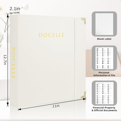 Life Organizer Important Document Organizer Expanding File Folder with Labels for Passports, Birth Certificates, Social Security Cards, Photos, Letters | Expanding Pockets for Family Memories, Passports, Letters, Birth Certificates