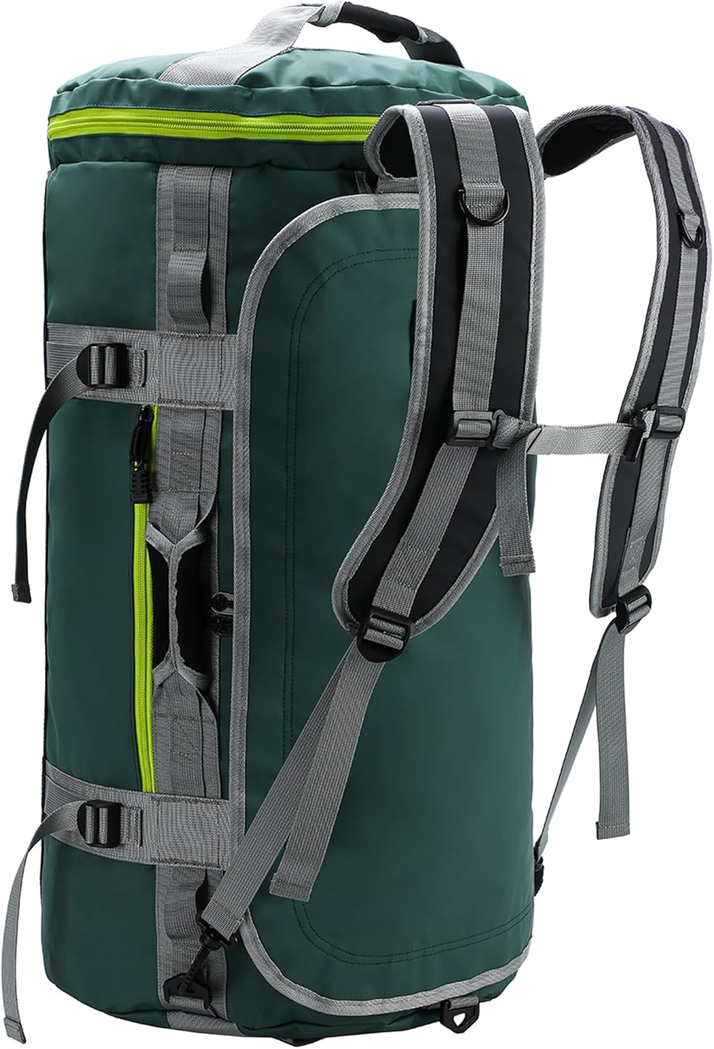 Large Duffle Bag Backpack for Travel Camping Gym Sports, 45L/60L/90L | Water Resistant, Convertible Duffel, Detachable Backpack Straps, Shoe Compartment, Heavy-Duty Tarpaulin, 3 Sizes