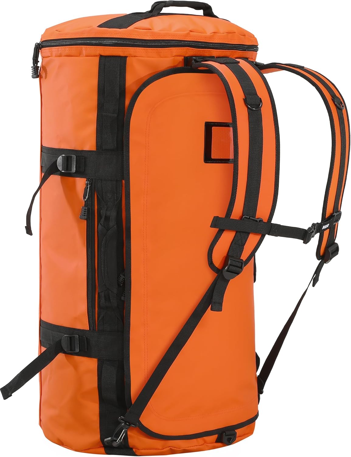 Large Duffle Bag Backpack for Travel Camping Gym Sports, 45L/60L/90L | Water Resistant, Convertible Duffel, Detachable Backpack Straps, Shoe Compartment, Heavy-Duty Tarpaulin, 3 Sizes