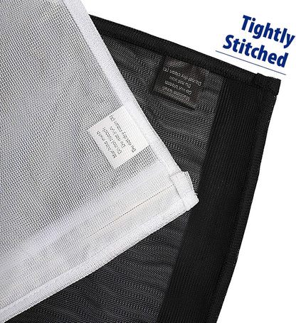 5 Pack (2 Large & 3 Medium) Delicates Laundry Bags, Bra Fine Mesh Wash Bag, Zippered, Protect Best Clothes in The Washer (5 Black, Set of 5)