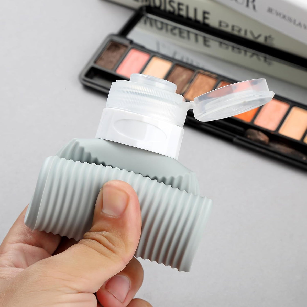 Travel Bottles for Toiletries, Tsa Approved 3oz Portable Travel Bottles, BPA Free Leak Proof Squeezable Silicone Travel Size Containers, Travel Accessories with Clear Toiletry Bag (4 Pack)
