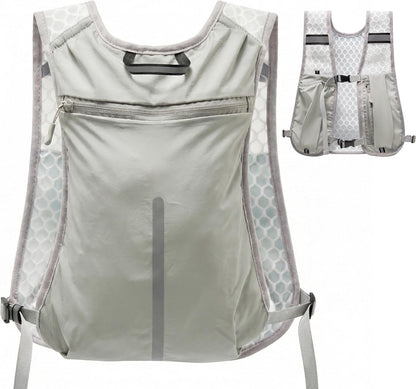 Hiking Backpack Ultralight – Packable Daypack for Women & Men, Breathable 3D Ventilated Backpack with Multiple Pockets, Foldable Travel Day Bag for Outdoor Walking, Camping & Commute（Gray,medium）