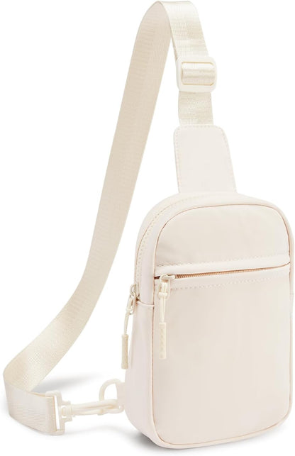 Small Sling Bag for Women and Men, Crossbody Bags Trendy Fanny Packs Chest Bag with Extended Strap