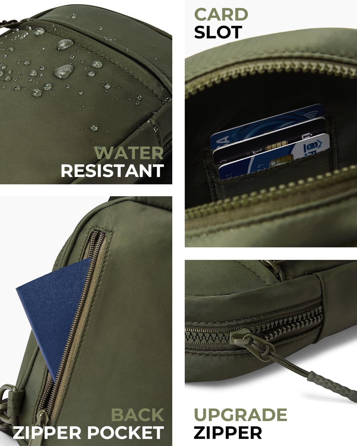 Small Sling Bag for Women and Men, Crossbody Bags Trendy Fanny Packs Chest Bag with Extended Strap