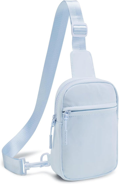 Small Sling Bag for Women and Men, Crossbody Bags Trendy Fanny Packs Chest Bag with Extended Strap