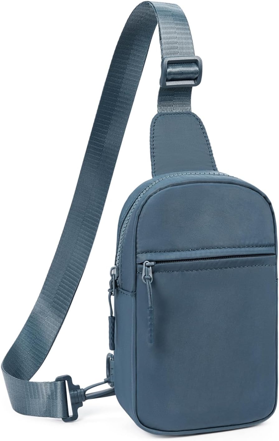 Small Sling Bag for Women and Men, Crossbody Bags Trendy Fanny Packs Chest Bag with Extended Strap