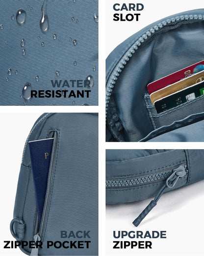Small Sling Bag for Women and Men, Crossbody Bags Trendy Fanny Packs Chest Bag with Extended Strap