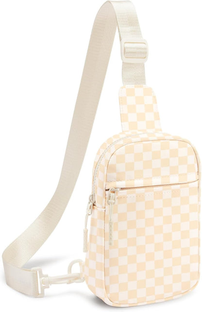 Small Sling Bag for Women and Men, Crossbody Bags Trendy Fanny Packs Chest Bag with Extended Strap