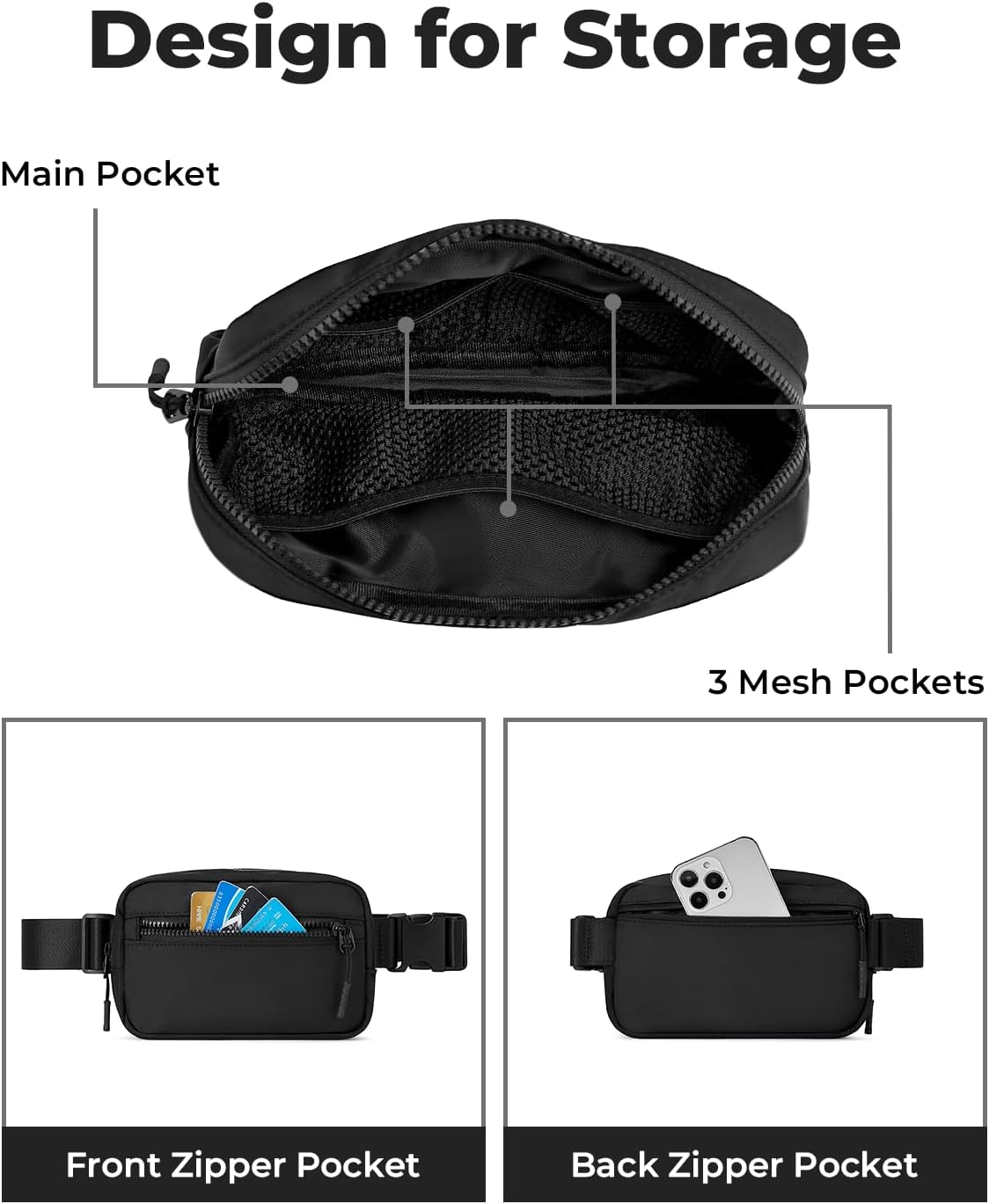 Small Sling Bag for Women and Men, Crossbody Bags Trendy Fanny Packs Chest Bag with Extended Strap
