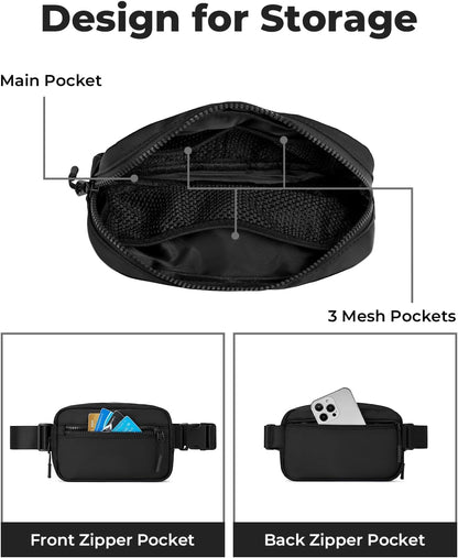 Small Sling Bag for Women and Men, Crossbody Bags Trendy Fanny Packs Chest Bag with Extended Strap