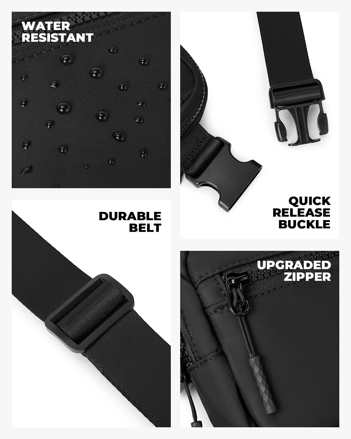 Small Sling Bag for Women and Men, Crossbody Bags Trendy Fanny Packs Chest Bag with Extended Strap