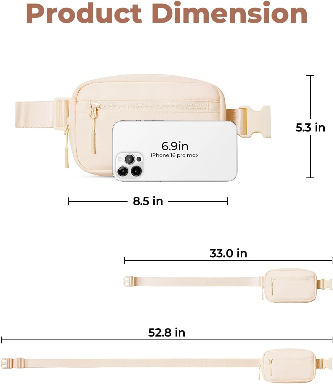 Small Sling Bag for Women and Men, Crossbody Bags Trendy Fanny Packs Chest Bag with Extended Strap