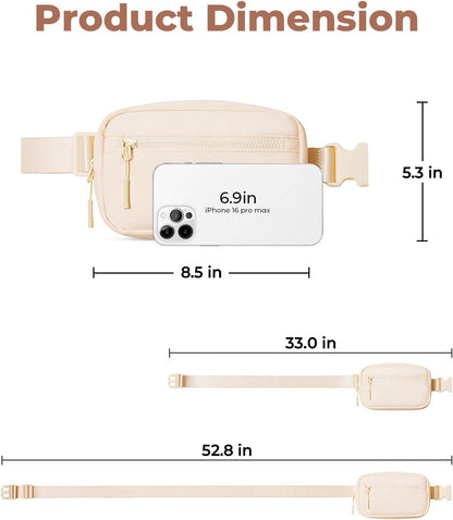 Small Sling Bag for Women and Men, Crossbody Bags Trendy Fanny Packs Chest Bag with Extended Strap