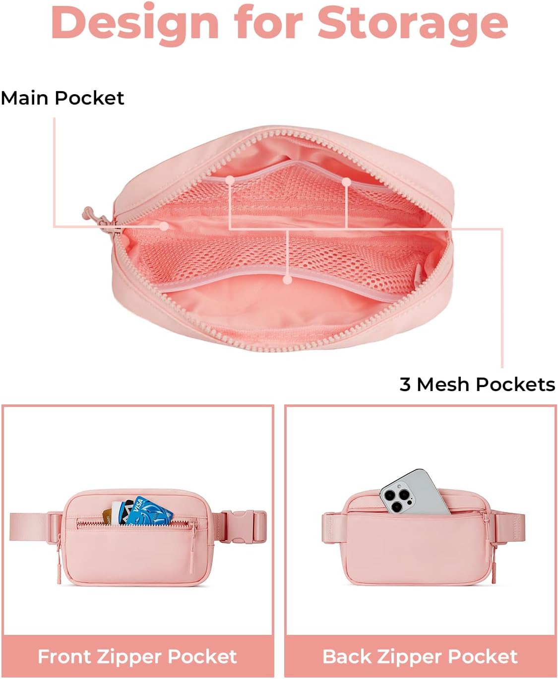 Small Sling Bag for Women and Men, Crossbody Bags Trendy Fanny Packs Chest Bag with Extended Strap