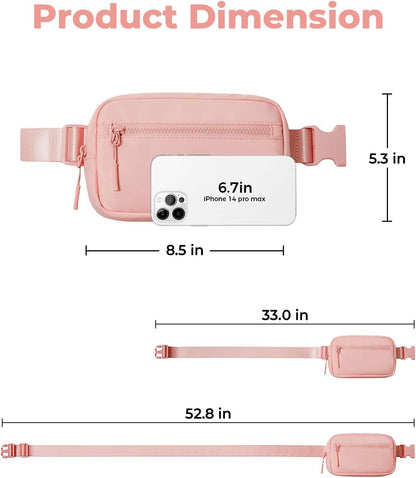 Small Sling Bag for Women and Men, Crossbody Bags Trendy Fanny Packs Chest Bag with Extended Strap