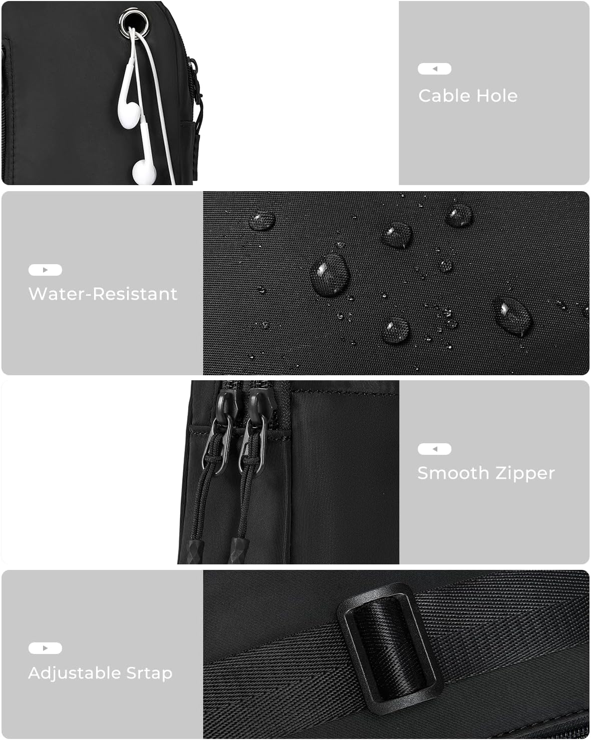 Small Sling Bag for Women and Men, Crossbody Bags Trendy Fanny Packs Chest Bag with Extended Strap