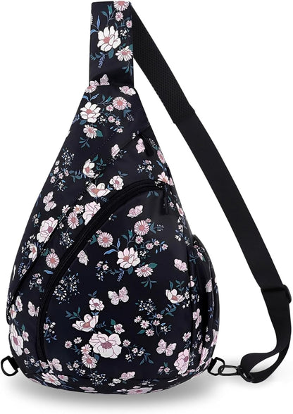 Crossbody Sling Bag for Men & Women Lightweight Waterproof Chest Shoulder Bag for Travel Hiking & Everyday Use