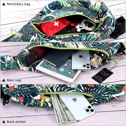 Crossbody Sling Bag for Men & Women Lightweight Waterproof Chest Shoulder Bag for Travel Hiking & Everyday Use