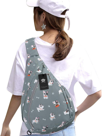 Crossbody Sling Bag for Men & Women Lightweight Waterproof Chest Shoulder Bag for Travel Hiking & Everyday Use