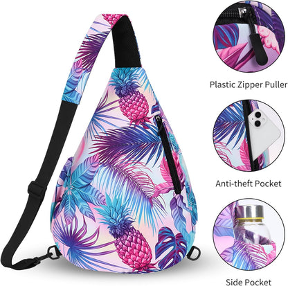 Crossbody Sling Bag for Men & Women Lightweight Waterproof Chest Shoulder Bag for Travel Hiking & Everyday Use