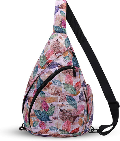Crossbody Sling Bag for Men & Women Lightweight Waterproof Chest Shoulder Bag for Travel Hiking & Everyday Use