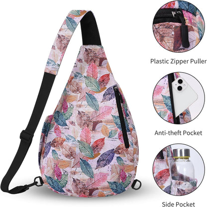 Crossbody Sling Bag for Men & Women Lightweight Waterproof Chest Shoulder Bag for Travel Hiking & Everyday Use