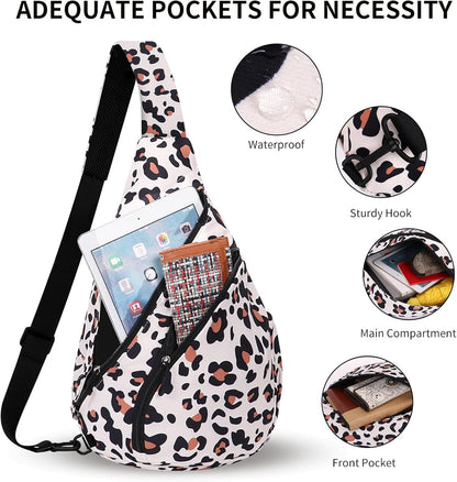 Crossbody Sling Bag for Men & Women Lightweight Waterproof Chest Shoulder Bag for Travel Hiking & Everyday Use