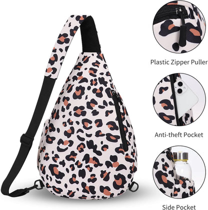 Crossbody Sling Bag for Men & Women Lightweight Waterproof Chest Shoulder Bag for Travel Hiking & Everyday Use